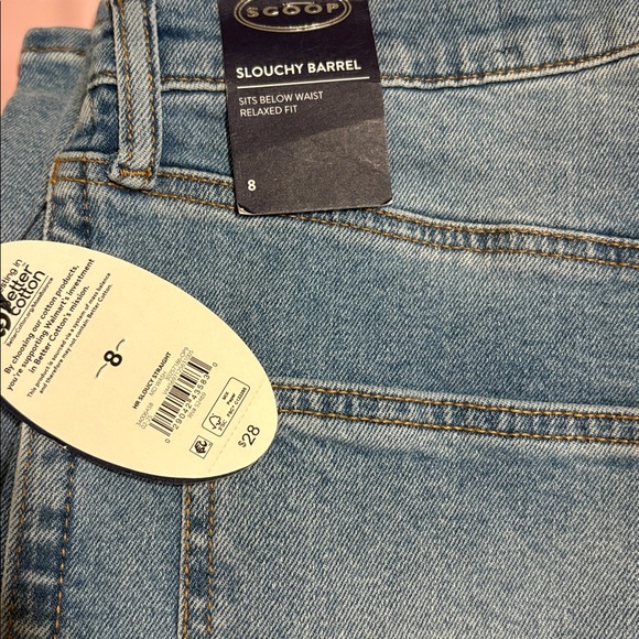 Scoop Women's Slouchy Barrel Straight High Rise Jeans Size 8 - Picture 5 of 5